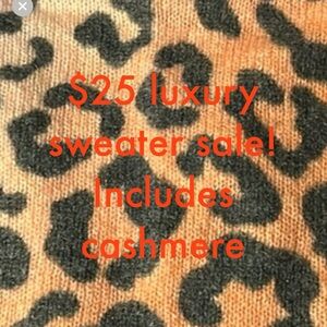 $25 luxury sweater sale! Cashmere & more! >90% off original prices